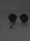 Men Round Frame Fashion Glasses travel accessories Black Shades Travel Accessories