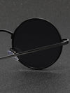 Men Round Frame Fashion Glasses travel accessories Black Shades Travel Accessories