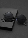 Men Round Frame Fashion Glasses travel accessories Black Shades Travel Accessories