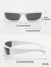 1pair Men Wrap Frame Fashion Glasses For Outdoor