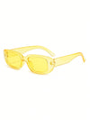 1pc Fashionable Square Frame Unisex Y2k Daily Glasses