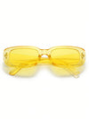 1pc Fashionable Square Frame Unisex Y2k Daily Glasses