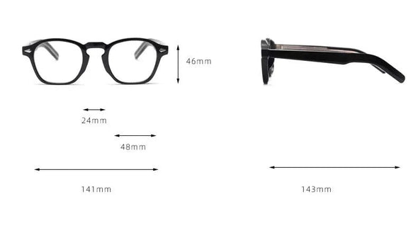 Abaan TR90 Vintage Square Eyeglasses Frame