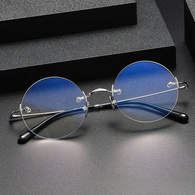 Titanium Rimless Oval Glasses Frames ZY007