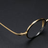 Titanium Vintage Round Eyeglasses Frames KMN123