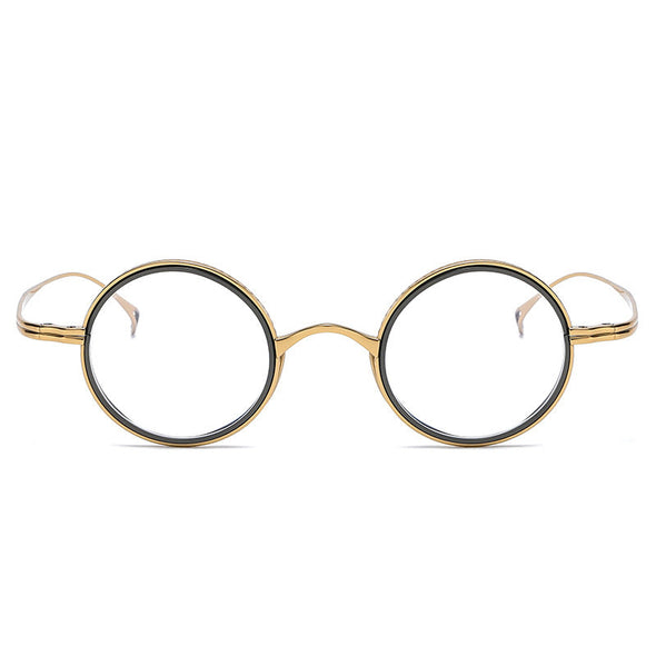 Titanium Vintage Round Eyeglasses Frames KMN123