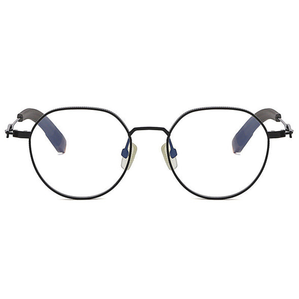 Titanium Vintage Round Eyeglasses Frames DLX108