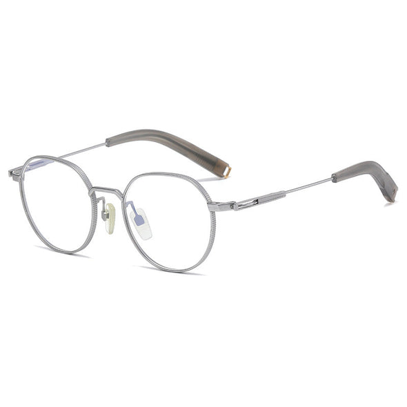 Titanium Vintage Round Eyeglasses Frames DLX108