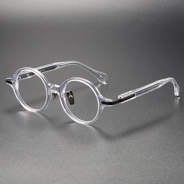 Titanium Vintage Round Eyeglasses Frames 80854