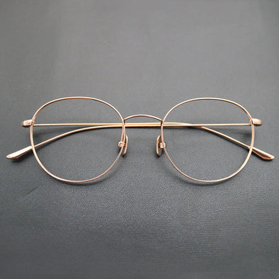 Titanium Round Glasses Frame 8193