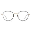 Titanium Vintage Round Eyeglasses Frames chord-C