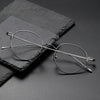 Titanium Vintage Oval Eyeglasses Frames 164