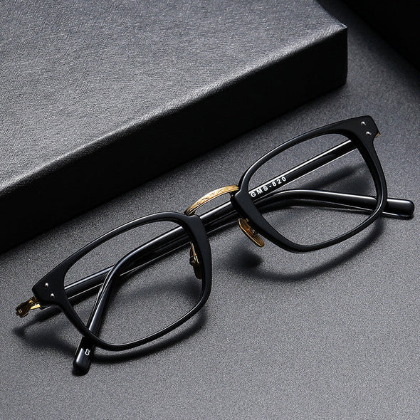 Retro Titanium Square Glasses Frame GMS820