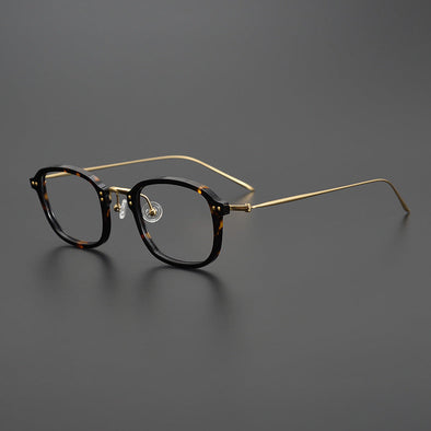 Retro Titanium Square Glasses Frame 3012