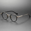 Titanium Vintage Round Eyeglasses Frames BRAGILE +