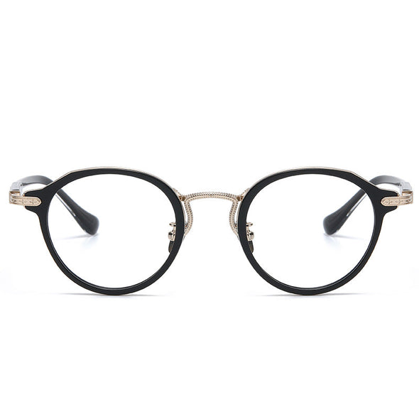 Titanium Vintage Round Eyeglasses Frames BRAGILE +