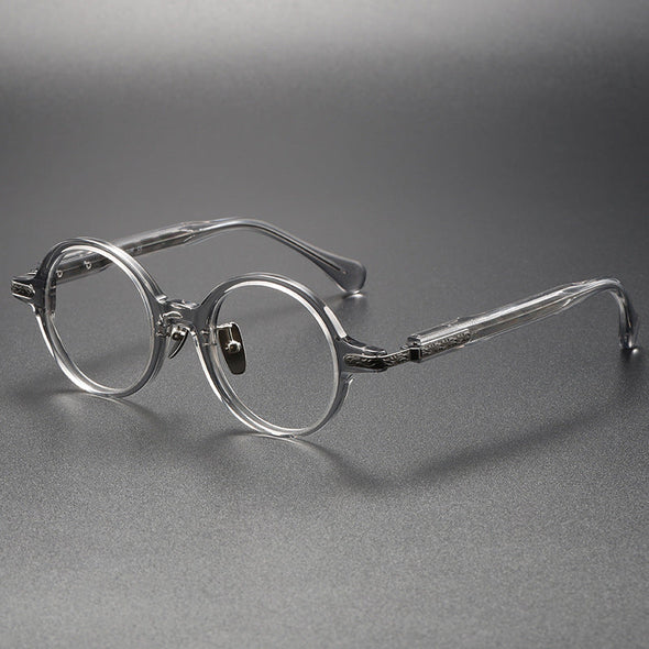 Titanium Vintage Round Eyeglasses Frames 80854