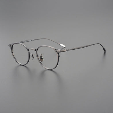 Titanium Vintage Round Eyeglasses Frames 2232