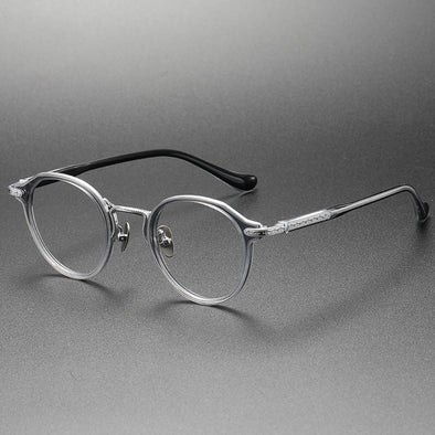 Titanium Vintage Round Eyeglasses Frames BRAGILE +