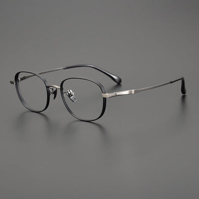 Retro Titanium Square Glasses Frame 11086