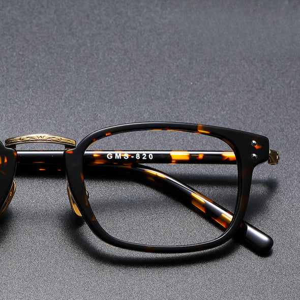 Retro Titanium Square Glasses Frame GMS820