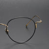 Titanium Vintage Oval Eyeglasses Frames 164