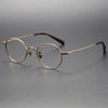 Titanium Vintage Round Eyeglasses Frames KMN01TR