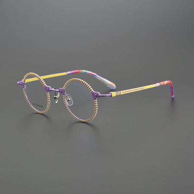 Bevin Round Titanium Glasses Frame