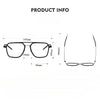 Retro Titanium Square Glasses Frame 9753