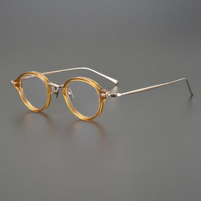 Drew Round Titanium Glasses Frame