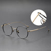 Titanium Vintage Round Eyeglasses Frames chord-C