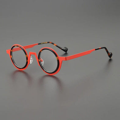 Jago Titanium Acetate Round Glasses Frame