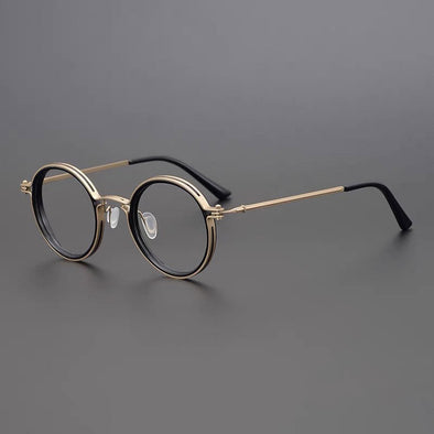 Kay Retro Round Optical Metal Glasses Frame