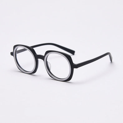 Kim Round Upscale Acetate Optical Glasses Frame