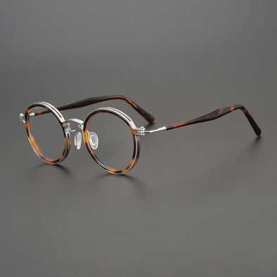 Tate Vintage Round Acetate Glasses Frame