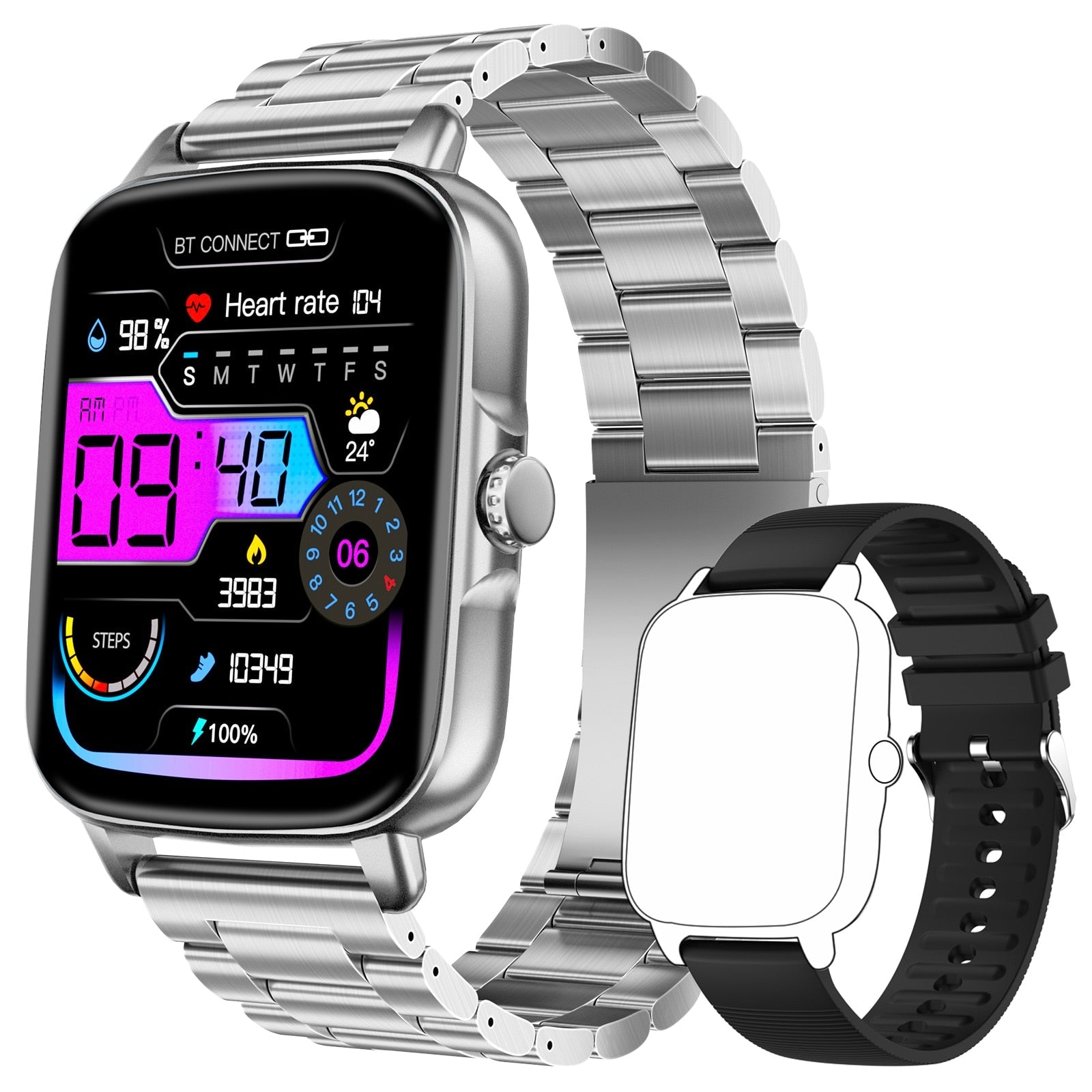 EIGIIS Bluetooth Call Smart Watch Men Full Touch Screen Health Monito –  Nektom Watches