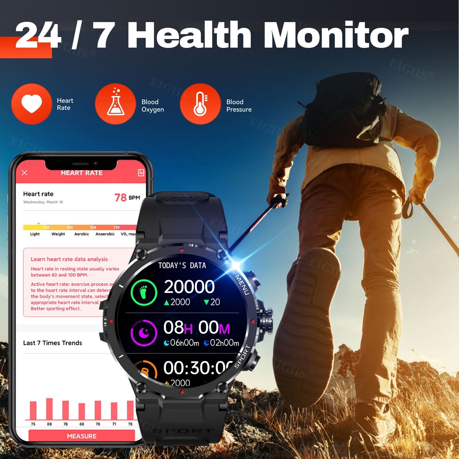 Nektom Smart Watch Men 1.32'' AMOLED Sports Fitness Tracker Bluetooth –  Nektom Watches
